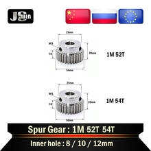 1 шт 1M52T 54 Т цилиндрические отверстие шестерни 8/10/12 мм редукторный двигатель с низким содержанием углерода Сталь Материал металлические шестерни для мотора 2024 - купить недорого