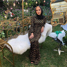 Aligaia модное платье с блестками и бриллиантами для женщин, лето 2021, новинка, турецкий мусульманский кафтан, Дубай, Арабский кафтан, платья 2024 - купить недорого