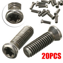 Juego de tornillos de cabeza plana M3x10mm, insertos CNC para insertos de carburo, herramienta de torno, sustituye al Set, 20 Uds. 2024 - compra barato