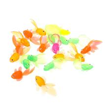 20pcs Rubber Simulation Small Goldfish Gold Fish Kids Toy Decoration Bath Toy Dropship 2024 - buy cheap