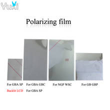 Yuxi-película polarizadora com 5 peças para gameboy gb dmg gbp gbc, gba sp, ngp wsc, polarizado, filtro e folha 2024 - compre barato