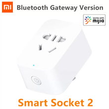 Xiaomi-enchufe inteligente Mijia 2 con Bluetooth, adaptador de Control remoto inalámbrico, funciona con la aplicación Mihome, novedad 2024 - compra barato