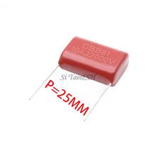 Capacitor de filme de polipropileno, 0.1uf 2000v 2kv cbb 104 100nf, capacitor 25mm, cbb81, 10 peças 2024 - compre barato