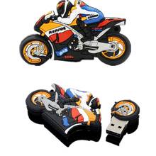 Cartoon Motorcycle Usb Flash Drive 64GB 32GB 4GB 128GB 256GB Real Capacity Memory Stick Motorbike Pen Drive Lovely Gift Pendrive 2024 - buy cheap
