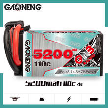 Gaoneng GNB Новинка 5200 мАч 4S 14,8 в 110C Hardcase Short LiPo аккумулятор XT90 EC5 штепсельная Вилка для радиоуправляемого дрифтерного автомобиля радиоуправляемой лодки 2024 - купить недорого