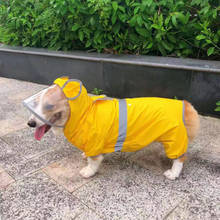Welsh Corgi Dog Clothes Waterproof Pet Clothing Jumpsuit pembroke welsh corgi Dog Costume Outfit Rain Jacket Dropshipping 2024 - купить недорого