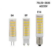 5PCS 5W 7w G9 Pin SMD2835 LED Corn Crystal Bulb51 Leds 75 Ledsled Crystal Spotlight Chandelier Bulb AC220v 240v 360 Degree 2024 - buy cheap