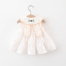 Summer New Baby Girl Dress Dot Print Rabbit Ear Newborn Infant Dress Toddler Kids Clothes Princess Birthday Party Dress 2024 - buy cheap