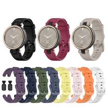 Pulseira de silicone para relógio, substituição de pulseira de 14mm com ferramenta de instalação para-garmin lily smart watch 2024 - compre barato