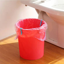 New 2pcs/pack Household Trash Can Junk Edge Bag Clip Waste Bin Dustbin Clip Wastebaskets Food Storage Bag Clips Kitchen Gadgets 2024 - buy cheap