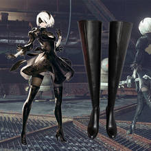 NieR:Automata cos YoRHa No. 2 Type B anime cartoon high help cos cosplay cos shoes canvas fashion shoes casual men and women 2024 - buy cheap