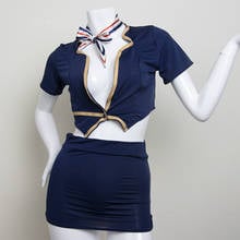 WeciStewardess Pilot Costume Korean Secretary Uniform Role Play Sexy Disguise Female Flirty Cosplay Sex Games Mad Passion Suit 2024 - buy cheap