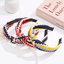 Fashion Headband for Women Retro Ripple Knotted Hair Hoop make up Girls hairband Hair Accessories FG101 2024 - buy cheap