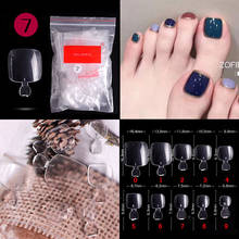 500Pcs Fake Toenail Tips Set Full Cover False Toe Nail Tips for DIY Nail Art & Manicure Salons 10 Sizes Press On Toe Nails 2024 - buy cheap