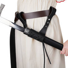 Medieval espada cinto bainha bainha da cintura titular adulto homem larp cavaleiro batalha arma traje rapier anel cinto cinta coldre 2024 - compre barato