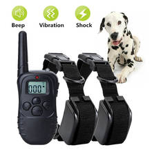 300m LCD Electric Dog Remote Training Collar Pet Dog Training Shock Vibration Collar Puppy Bark Control Trainer Battery Powered 2024 - buy cheap