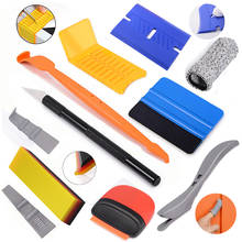 FOSHIO-Kit de herramientas de película de aluminio para ventana de coche, pegatina de envoltura de vinilo, escurridor, cortador, funda de dedo, accesorios para coche 2024 - compra barato