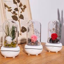 Eternal flower fragrance lamp creative mute fragrance lamp mini essential oil fragrance lamp holiday gift night light bedroom 2024 - buy cheap