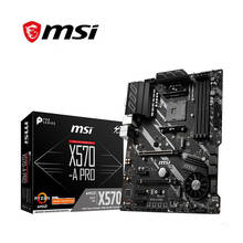 Novo para msi X570-A pro placa-mãe soquete am4 ddr4 para amd x570 PICI-E 4.0 m. 2 original desktop mainboard usado 2024 - compre barato