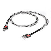 Cable de audio de altavoz hifi 8tc occ copper, cable de altavoz 8vs con conector de clavija de plátano de fibra de carbono 2024 - compra barato