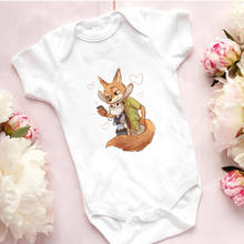 Disney Zootopia Nick the Fox Judy the Rabbit Fashion Newborn Jumpsuit  Graphic Infant Romper Leisure Baby Bodysuits 2024 - buy cheap