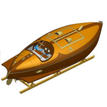 1/6 771mm folheto 15 pequeno peixe voador iate modelo rc barco controle remoto 2024 - compre barato