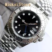 BLIGER 40mm new men's top luxury sterile mechanical watch stainless steel bezel sapphire glass black dial GMT automatic watch 2024 - buy cheap