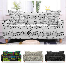 US Dollar/Music Note Pattern Sofa Cover Stretch Elastic Sofa Covers for Living Room Armchair Loveseat Couch Sofa Decoration 2024 - buy cheap