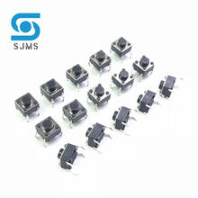 SJMS 20/100PCS 6*6*5 Tact Switch Push Button DIP 4 Pin Tactile Push button LCD Screen Monitor 6X6X5 mm Micro Switch Touch Button 2024 - купить недорого