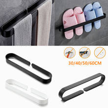 Toallero montado en la pared, colgador de aluminio, anillo de almacenamiento de zapatillas, accesorios de cocina, suministro de baño 2024 - compra barato