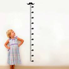 moustache height measure wall stickers for kids rooms decals living room home decoration diy growth chart mural kids gift 2024 - buy cheap