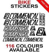 For 1Set Commencal decals stickers sheet (cycling, mtb, bmx, road, bike) die-cut logo Car Styling 2024 - buy cheap