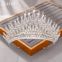 Luxo cristal tiara coroa para acessórios de cabelo nupcial tiaras strass e headbands nupcial coroa casamento jóias cabelo 2024 - compre barato