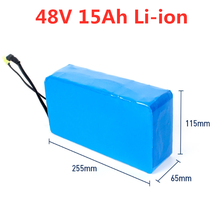 GTK Rechargeable Battery 13S6P 48V 15Ah Li-ion Battery with BMS for 1000W 1500W  electric Bike scooter +54.6V 3A charger 2024 - buy cheap