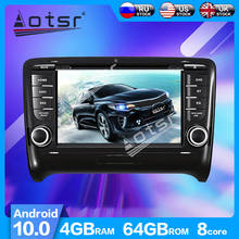AOTSR-Radio con GPS para coche, 10,0 reproductor Multimedia con Android, unidad principal, grabadora de cinta, Bluetooth, para Audi TT 2006-2014 2024 - compra barato