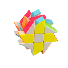 Shengshou moinho de vento 3x3x3 cubo mágico skew cubo 3x3x3 velocidade cubo quebra-cabeça cubo mágico profissional brinquedos educativos divertido jogo cubo fun game cube windmill 3x3x3 magic cube magia neo game cube 2024 - compre barato