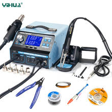 YIHUA 992DA+ BGA Soldering Station Repair Board Rework Station Soldering With Hot Air gun Soldering Iron Smoke Vacuum 110V/220V 2024 - buy cheap