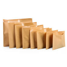 100pcs- Blank Kraft paper pouch greaseproof paper bag Sandwich Bread Takeout baking food packaging bags 2024 - buy cheap