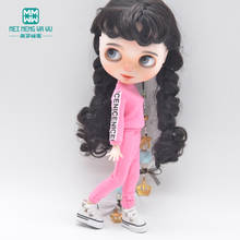 Blyth doll clothes for 28-30cm Azone 1/6 doll accessories Fashion candy color alphabet sports suit 2024 - buy cheap