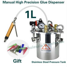 1L Manual High Precision glue filling machine single component dispensing machine crystal glue silicone glue machine S.S  Tank 2024 - buy cheap