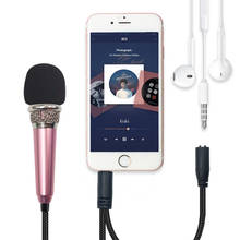 Handheld Mic Portable Mini 3.5mm Stereo Studio Speech Mic Audio Microphone For the Smart mobile Phone Desktop Accessories 2024 - buy cheap