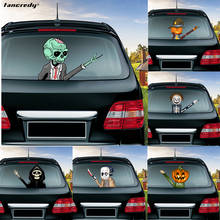 Halloween Horror Skull Pumpkin Mask Man Car Sticker Rear Windshield Decals Auto Decoration Car Styling Rear Window Wiper Sticker 2024 - buy cheap