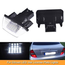 2Pcs LED Rear Number License Plate Light for Citroen C3 Picasso C4 Picasso C5 Berlingo Saxo Xsara Peugeot 206 207 306 307 308 2024 - buy cheap