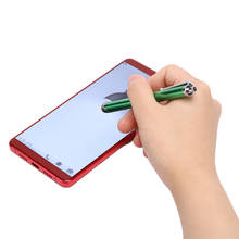 Caneta estilizada para tela sensível ao toque, caneta universal de metal com ponta de fibra para iphone, samsung, smartphones, tablet, pc 2024 - compre barato
