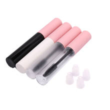 Empty Lip Gloss Tubes DIY Pink Mascara Tubes Round Cosmetic Eyeliner Refillable Containers 2024 - buy cheap