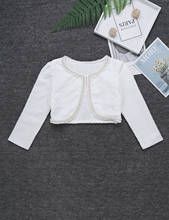 Flower Girls Bolero Shrug Kids Party Coat Wraps Shrug Princess Wedding Short Jacket Spring Soft Baby Cloak for Little Girls 2024 - buy cheap