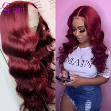 99J Lace Front Wig Body Wave Human Hair Wigs Pre Plucked 13x4 Lace Wig Brazilian Colored Lace Frontal Wigs for Black Women Atari 2024 - buy cheap
