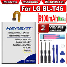HSABAT 6100mAh BL-T46 High Capacity Mobile Phone Battery for LG V60 V60 ThinQ LMV600VM YHINQ 5 2024 - buy cheap