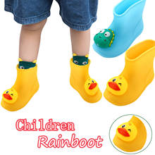 New Arrival Cute Children Outdoor Rain Boots Shoes Toddler Kids Baby Boys Girls Cartoon Rubber Waterproof Rain Shoes Rain Boots 2024 - buy cheap