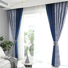 Cortinas opacas de tacto suave para sala de estar, cortinas de ventana estampadas de alta calidad, hechas a medida, para dormitorio 2024 - compra barato